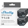 4 Relè Shelly 2PM Gen4 Interruttore WiFi Domotica Tapparelle Smart Matter