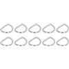 FTVOGUE Anello a D Senza Saldatura di Grado Marino 316, 4x30x22mm, | Ancora per sartiame per carichi pesanti, occhiello saldato spesso 4 mm, superficie lucidata a specchio, resistente alla