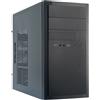 CHIEFTEC HT-01B-OP Custodia Computer Mini Tower Nero in Alluminio