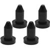 ULTECHNOVO 4 Pezzi Tappo di Ricambio per Kayak in Gomma Nero | Tenuta Contro L'acqua, Resistente alle Crepe, Installazione Rapida, per Kayak e Usi Ricreativi in Acque Dolci