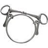 Alksubbm Punta per cavallo snodata con hardware laterale in acciaio inossidabile per allenamento
