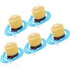 Luxshiny 5 Pezzi Pompa a Pedale Manuale per Gonfiabili, Plastica, Compatta | Materassini, Palloni e Kayak, Uso in Spiaggia e Gite, Gonfiaggio Rapido, Facile da Riporre