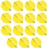RED DRAGON Hardcore XT Fluoro Giallo Volo Dart Standard di Spessore Extra - 5 Set per Confezione (15 Voli Dart in Totale)