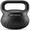 SQUATZ Kettlebell - Kettlebell da 7/9/11 kg, con base ammortizzante, manico antiscivolo extra largo per allenamento di forza in palestra a casa