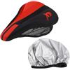 Amosfun Coprisella Bici Ammortizzato in Silicone e Memory Cotton per Ciclismo | Vestibilità Sicura, Comfort per Tragitti Lunghi, Copertura Antipioggia Inclusa, Adatto a Mountain Bike e Cyclette