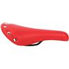 Generic Comfort Ammortizzante Sella Bici da Strada Sostituzione | Pelle elastica resistente, sedile ergonomico da ciclismo da corsa, supporto per montante per bicicletta ammortizzato, rosso