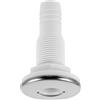 Alasum Scarico Passascafo per Yacht e Barca, Uscita Drenaggio 3/4, Acciaio Inox e ABS, Bianco, Compatibile la Maggior Parte di Camper e Barche, per Motoscafi e Natanti