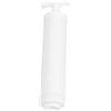 EXCEART PVC Pompa Manuale per Sacchetti Sottovuoto Bianco 1 Pezzo | Leggera da 55g, Superficie Liscia, per Vestiti e Peluche, Casa, Camper e Valigia