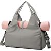CCAIPU Borsa per Yoga, Borsa da Palestra Impermeabile con Scomparto per Scarpe e Tasca Umida per Tappetini da Yoga e Accessori Yoga Tote di Grande Capacità per Donne (Grigio)