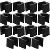 GLEAVI 15 Pezzi Supporto a Muro per Stecca da Biliardo, Pinza | Rivestimento in Gomma Morbida e Plastica, Presa Antiscivolo, Finitura Argento, Nero