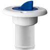 Toyvian Bocchettone di Rifornimento con Chiave, Bianco, Nylon, 8,5x7x5cm | Catena di Ritenzione del Tappo, Finitura Lucida, per Barche e Serbatoi d'Acqua, Installazione su Ponte