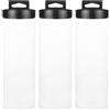 FOMIYES 3 Pezzi Contenitore per Palline da Tennis in PVC Trasparente con | Trasporto Facile, Protegge dallo Sporco, per Palline da Padel e Pickleball, Uso a Bordo Campo All'aperto