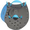 SUPVOX 1 Paio, Pagaie da Nuoto per Allenamento, Blu, Taglia S | PP e Silicone, Apertura che Mantiene il Palmo, per Esercizi in Acqua, Immersioni e Nuotatori