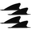 Artibetter 4 Pezzi Pinna per Tavola da Surf e Paddle Board, Sostituzione | Meccanismo Staccabile, Punta Curva e Profilo Ampio, per Tavole Gonfiabili, Trasporto e Uso in Acqua