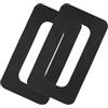 Artibetter 2 Pezzi Toppa di Ricambio per Scatola Pinna SUP in PVC Nero | Installazione Rapida Fai da Te, per Basi Pinna e Fessura Timone, Colla Marina Inclusa