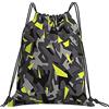 Hdadwy Tropical Floral Seamless Flowers Zaino con coulisse Borsa impermeabile Borsa da palestra Palestra Yoga Allenamento da viaggio Campeggio Nuoto Sport