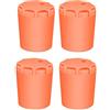 Wodsty Tappi terminali in silicone per canna da pesca, set di 4 protezioni per | Set di 4 tappi terminali in silicone per canna da pesca, diametro interno 21-31 mm, protezione antiruggine
