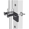 Kipika Supporto per bilanciere olimpico per power rack da 7,6 x 7,6 cm con fori da 2,5 cm, gancio per barra singola, montaggio a scorrimento senza fori, accessorio per la palestra in acciaio