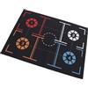 RiToEasysports Tappetino per Allenamento Passi Basket Antiscivolo | Materiale in Gomma Ispessito, Dimensioni Maggiorate 84,1x120,1 Cm, Guida Chiara Ai Punti di Palleggio, Adatto per