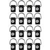 Luxshiny 16 Pezzi d Fibbia per Fissaggio Kayak in Acciaio Inox Nero Viti | Barche Oceaniche e Canoe, Plastica Integrata, Testa Svasata Esagonale, Accessori per Legatura