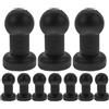 GALPADA 10 Pezzi Tappi Terminali Trampo Nero in Plastica | Copertura per Pali da 2, 5cm e 5cm, Montaggio Rapido, Ricambio per Manutenzione e Riparazione
