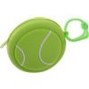 OSALADI Silicone Portamonete con Portachiavi Verde a Forma di Palla da Tennis | Auricolari e Monete, Design Sportivo da Appendere allo Zaino, Resistente All'usura