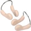 Artibetter 2 Pezzi Clip Nasale per Nuoto Regolabile in TPR, Khaki | Filo in Acciaio e Bordi Imbottiti, Superficie Liscia, per Lezioni e Immersioni in Piscina