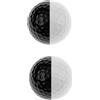 BESPORTBLE Pallina da Allenamento Golf Doppio Strato, Design a Due Colori | Gomma Sintetica e Resina, Pratica Ovunque, Riscaldamento Rapido Prima della Partita, per Tappeto e Putter