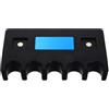 GLEAVI Supporto per Stecche da Biliardo da Parete, Multi-slot Nero | Metallo e Plastica, Antiscivolo, Accesso Comodo, per Tavoli e Sale da Biliardo