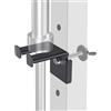 Kipika Supporto per bilanciere olimpico per power rack da 7,6 x 7,6 cm con fori da 1,3 cm, gancio per barra singola, montaggio a scorrimento senza fori, accessorio per la palestra in acciaio