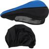 ifundom Cuscino Sella Bici in Silicone e Memory, Ergonomico Antiscivolo | Assorbimento Urti, Leggero e Traspirante, per Ciclisti Professionisti e Pendolari, Copertura Antipioggia Inclusa