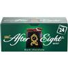 AFTER EIGHT Sfoglie di Cioccolato Fondente con Ripieno alla Menta 200g | Cioccolatini con guscio di cioccolato fondente, ripieno cremoso alla menta. Scatola 24 sfoglie incartate singolarmente 200g