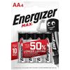 energizer Batterie ENERGIZER Max AA conf. da 4 - E301530700