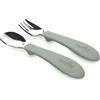 Nuvita Set posate in acciaio con impugnatura in silicone - 8472 / Sage green - Nuvita