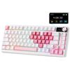 Selius Tastiera meccanica 75% - Bianca - Illuminazione RGB - Wireless e compatta