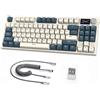Selius Tastiera meccanica, formato 75%, RGB, wireless. Tastiera compatta da gaming, con connessione USB-C, Bluetooth 2.4 GHz. Colore: verde