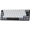Selius Tastiera meccanica 60% - Layout AZERTY e colore nero - Wireless con interruttori marroni intercambiabili