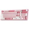 Selius Tastiera meccanica rosa - Layout 96 tasti - Wireless - Tastierino numerico - Alluminio - Illuminazione RGB