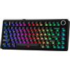 Selius Tastiera meccanica nera opaca - Layout 75% - Wireless Bluetooth USB-C a 2,4 GHz - Tastiera da gaming programmabile con switch intercambiabili