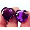 harshj_0 Loose Gemma Viola Tanzanite Cuore Taglio Naturale 30.10 KT Paio Certificato H127