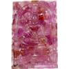 Gemsporium Statua Artigianale Di Gautama Buddha In Rubino Naturale Rosa 60.85ct 35x23.5mm