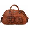 Fatto a mano Borsa Da Viaggio Weekend In Pelle GVB Da Uomo 16" Per Palestra All'Aperto