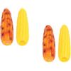 Set of 2 Decorazione Simulata Di Pannocchia Mais Supporto Alimentare Per