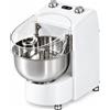 Impastatrice a forcella professionale - Vasca 10 Litri - Impasto 7 Kg - Velocità variabile - Monofase - Colore Bianco