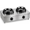 Casta Cucina wok a gas da banco, 2 fuochi, 1000 x 500 mm, h 275 mm - 21,0 kW
