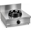 Casta Cucina wok a gas con alzatina 200 mm, 1 fuoco, 600 x 600 mm, h 275 mm - 14,0 kW