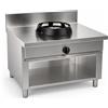 Casta Cucina wok a gas con alzatina 200 mm, 1 fuoco, 600 x 700 mm, h 850 mm - 14,0 kW