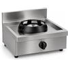 Casta Cucina wok a gas con canale posteriore senza lavaggio, 1 fuoco, 600 x 700 mm, h 315 mm - 14,0 kW