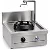 Casta Cucina wok a gas con canale posteriore e sistema di lavaggio, 1 fuoco, 600 x 700 mm, h 315 mm - 14,0 kW