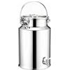 aliooila Contenitori Acciaio Inox per Alimenti Olio,Lattina Bidoni Acciaio Inox per Tanica Acciaio Inox per Olio Latte in Vaso Ermetico Contenitore Bidone di per Lattina in Acciaio Inossidabile(B,3L)